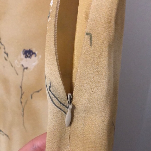 NWT Vintage Quintieri Yellow Sleeveless Maxi Dress - Picture 10 of 11